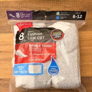 Hanes Men's Low Cut Cushion Socks - NWT